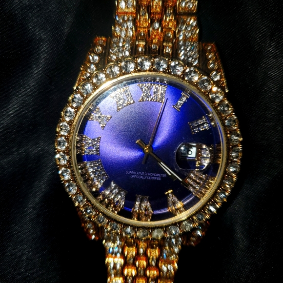 Jeyz BlueFace Gold Diamond Watch. - Picture 3 of 3
